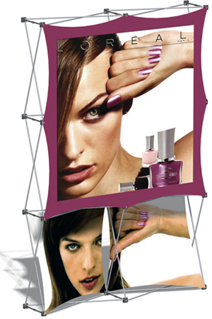 6 foot portable popup trade show displays