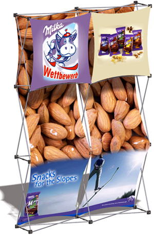6 foot portable pop up tradeshow displays