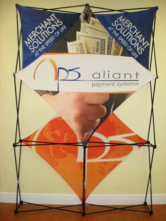 6 foot portable popup trade show displays